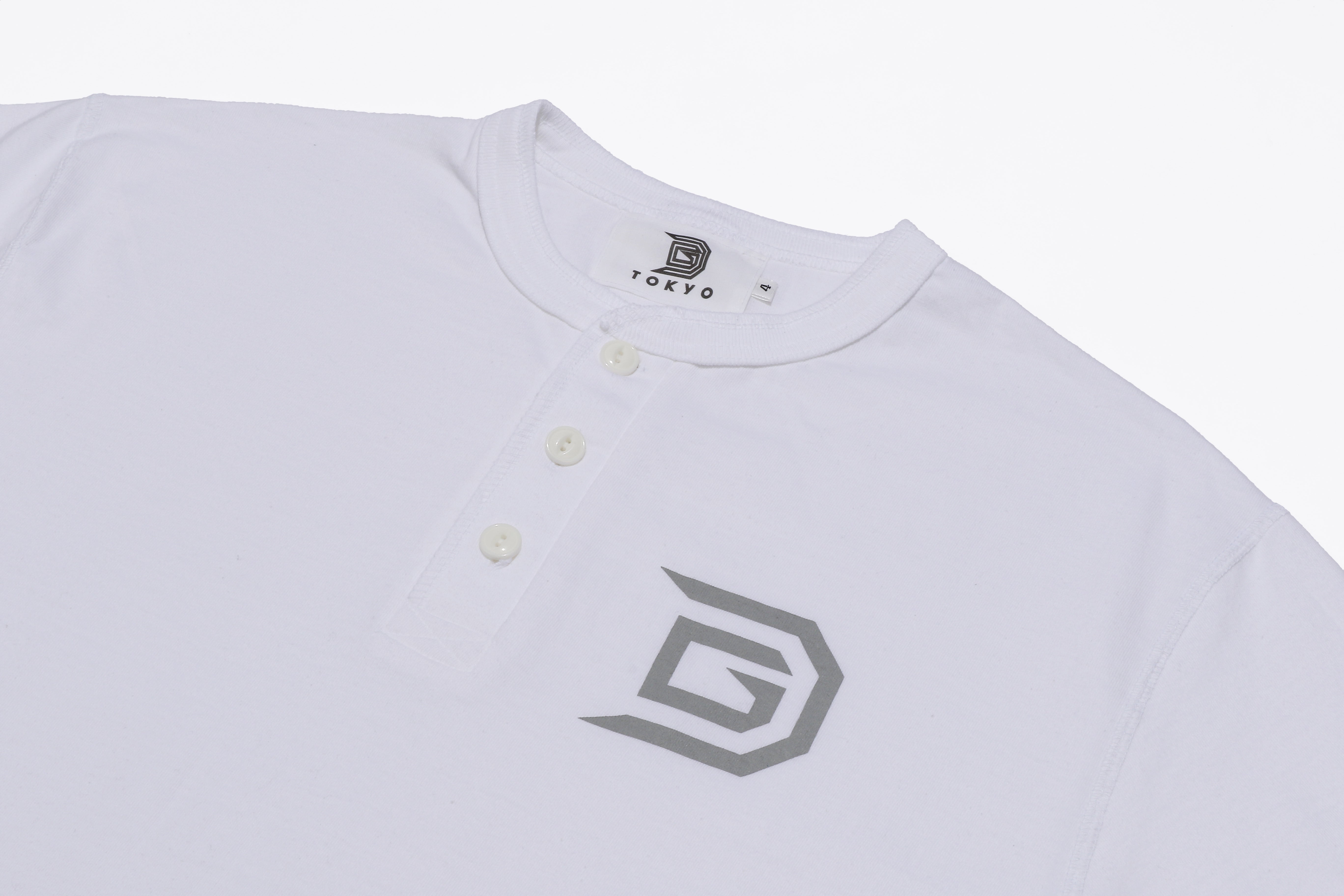 DGTOKYO_天竺 ハイクオリティー ヘンリーネックTシャツ
